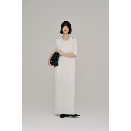 【Hella】layered half sleeve dress　※納期4月下旬～5月下旬