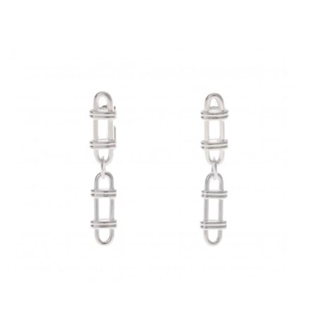 【Sea'ds Mara 】Frame link chain Earring　27A1-19E