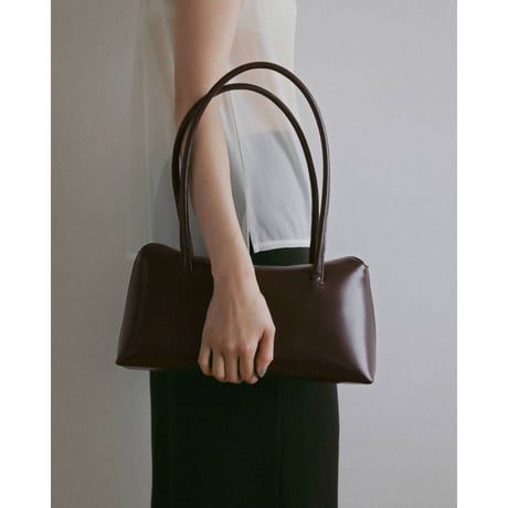 【anuke】Leather Boston Bag