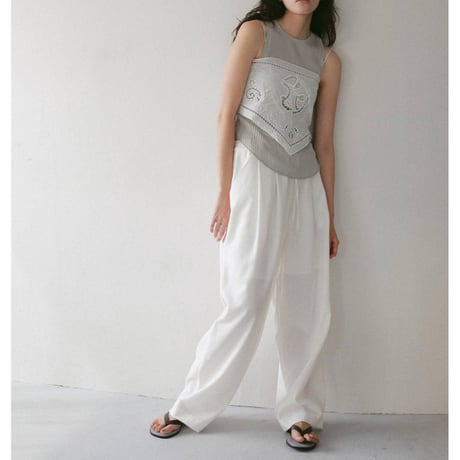 【anuke】Cutwork Scarf　※納期3月中旬〜4月中旬