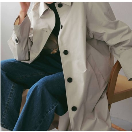 【anuke】Soutiencollar Twill Coat
