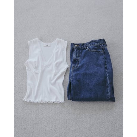 【anuke】Vintage Patternmesh Tanktop　※納期4月下旬～5月下旬