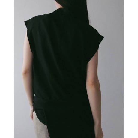 【anuke】Woolchambray Sleeveless Shirts　※納期4月中旬〜5月中旬
