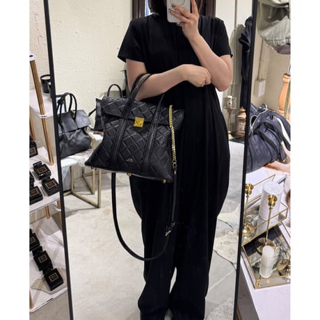 【M.U.L.】LOCK LINE SQUARE FLAP TOTE S MUL213-286A ※納期27.3月～8月