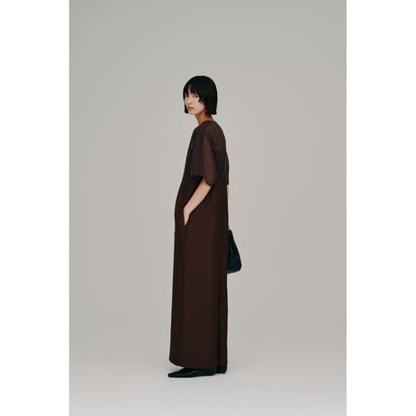 【Hella】sheer yoke jumpsuit　※納期3月下旬～4月下旬
