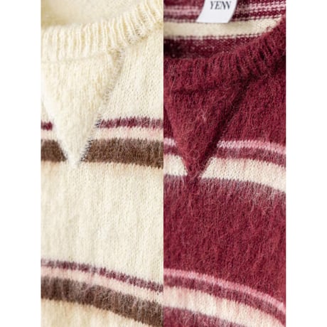 【YENN】MULTI STRIPE KNIT PO