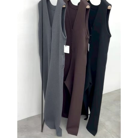 【CLOCHE】2WAYニットサロペット