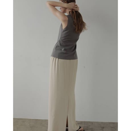 【anuke】Sleeveless Georgette Tanktop　※納期　4月上旬～5月上旬