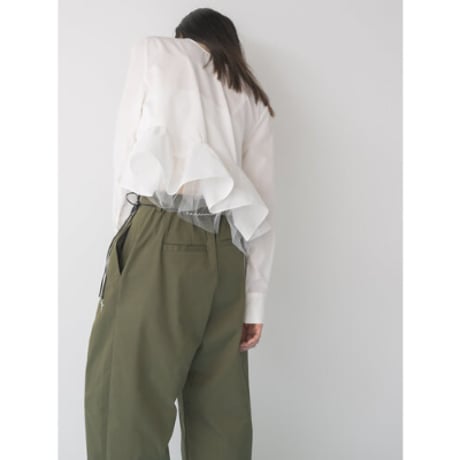【Mewl】TRENCH CURVY PANTS