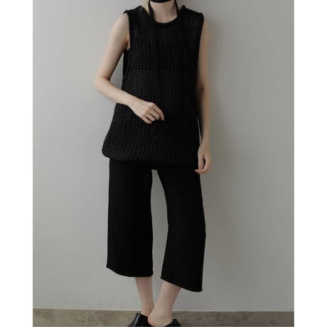 【anuke】Back Satin Capripants　※納期3月下旬～4月下旬