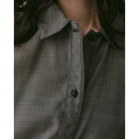 【anuke】Woolchambray Sleeveless Shirts　※納期4月中旬〜5月中旬
