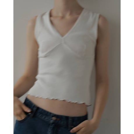 【anuke】Vintage Patternmesh Tanktop　※納期4月下旬～5月下旬