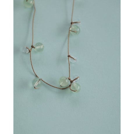 【anuke】Stone Silkcord Necklace　※納期3月上旬～4月上旬