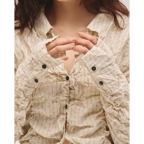 【TODAYFUL】Shirring Compact Shirts　※納期3月下旬～4月下旬