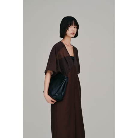 【Hella】sheer yoke jumpsuit　※納期3月下旬～4月下旬