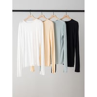 【YENN】SHEER COTTON LONG T