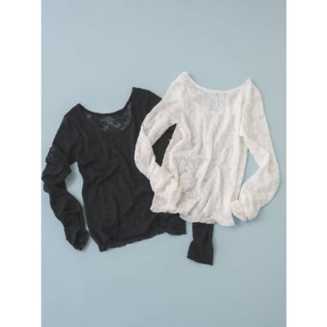 【Mewl】LACE LONG SLEEVE TOP