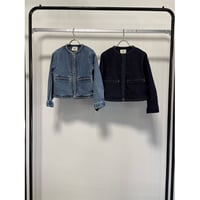 【ＭARGAUX VINTAGE】編みこみデニムジャケット
