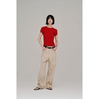 【Hella】lace hem denim pants　※納期2月下旬～3月下旬