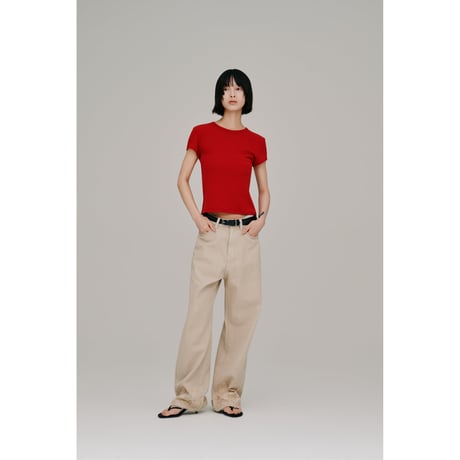 【Hella】lace hem denim pants　※納期2月下旬～3月下旬
