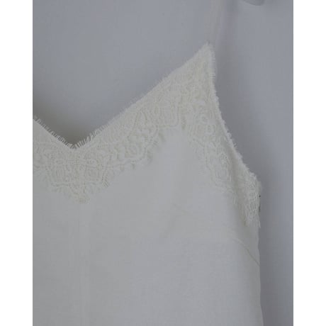 【anuke】Twill Lace Camisole　※納期3月下旬～4月下旬