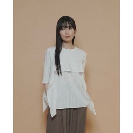 【CYAN TOKYO】サッカーストライプコンビTOPS