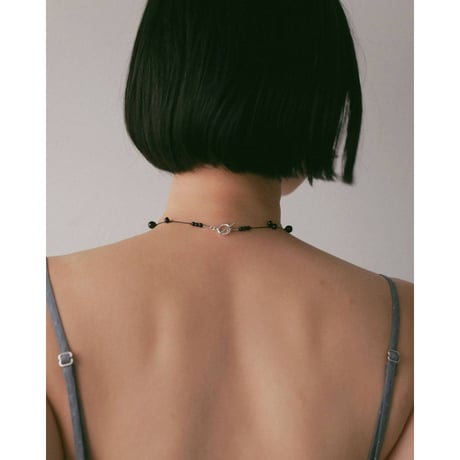 【anuke】Stone Silkcord Necklace　※納期3月上旬～4月上旬