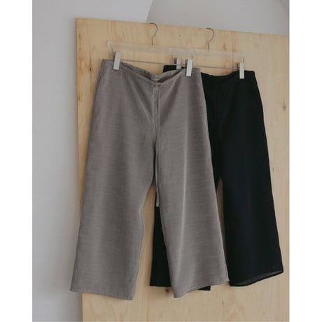 【anuke】Tweed Mesh Capripants　※納期3月下旬～4月下旬