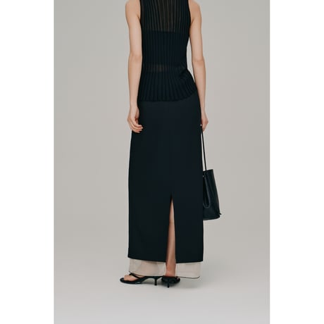 【Hella】layered tight skirt　※納期3月下旬～4月下旬