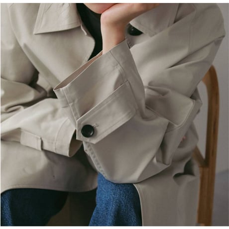【anuke】Soutiencollar Twill Coat