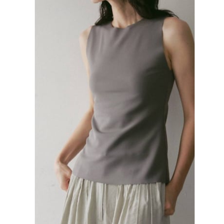 【anuke】Sleeveless Georgette Tanktop　※納期　4月上旬～5月上旬