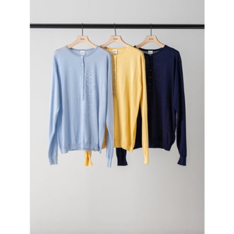 【YENN】16G DEEP HENRY KNIT　※納期1月中旬～2月中旬