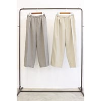 【LE MELANGE】スラブ調タックワイドパンツ