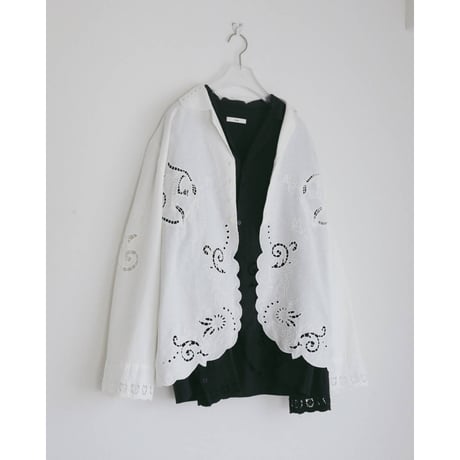 【anuke】Cutwork Opencollar Shirts　※納期　3月上旬〜4月上旬