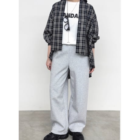 【NUS】バッグロゴプリントフレアシャツ