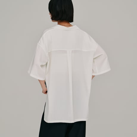 【Hella】open collar shirt　※納期6月下旬～7月下旬