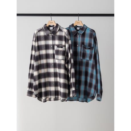 【YENN】WASHED PLAID SHIRT