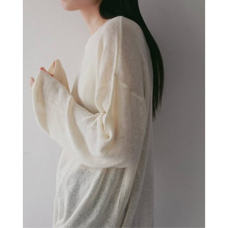 【anuke】Cottonlinen Loose Knit　※納期3月上旬～4月上旬