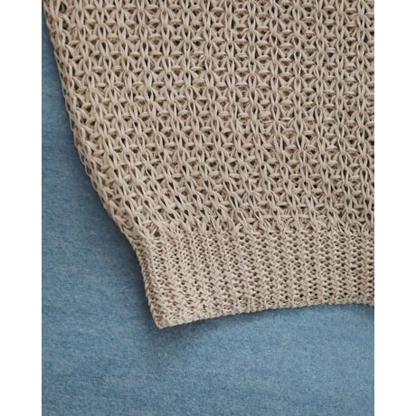 【anuke】Paperyarn Knit Vest　※納期4月中旬～5月中旬