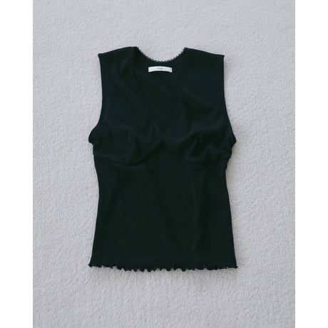 【anuke】Vintage Patternmesh Tanktop　※納期4月下旬～5月下旬