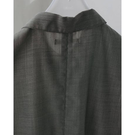 【anuke】Woolchambray Sleeveless Shirts　※納期4月中旬〜5月中旬