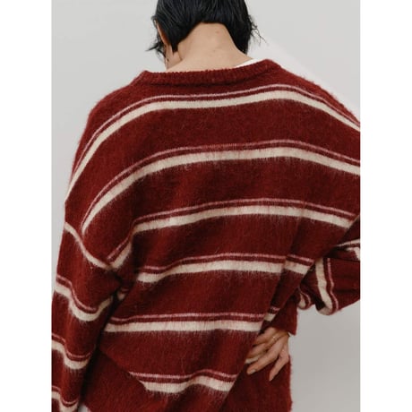 【YENN】MULTI STRIPE KNIT PO