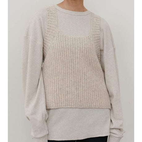 【YENN】CHUNKY KNIT VEST