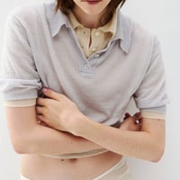 【TODAYFUL】Mohair Knit Polo　※納期4月上旬～5月上旬