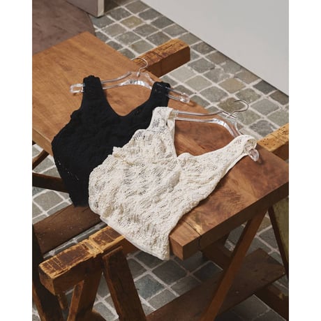 【TODAYFUL】Shrink Lace Tanktop　※納期4月上旬～5月上旬