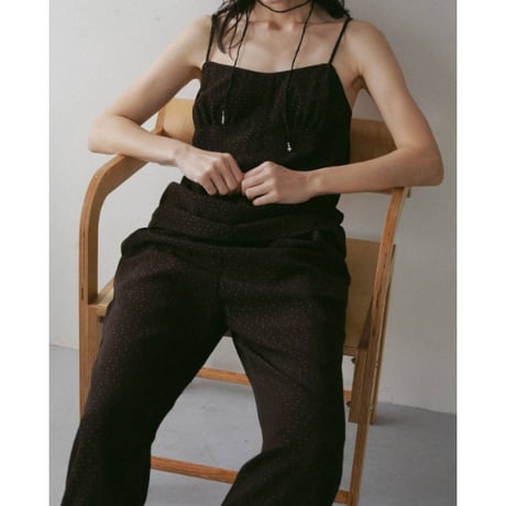 【anuke】Dotjacquard Rough Pants　※納期4月中旬～5月中旬