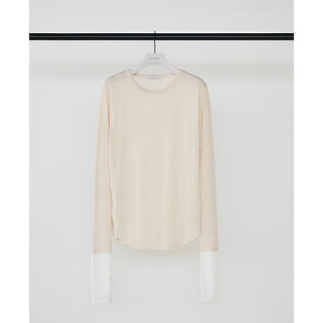 【CHIGNON】ﾛﾝｸﾞｽﾘｰﾌﾞﾚｲﾔｰﾄﾞTEE