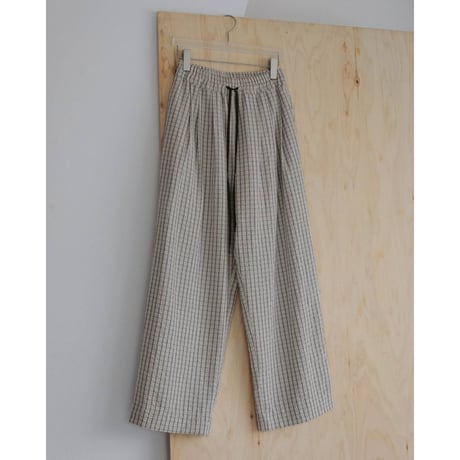 【anuke】Suckercheck Loose Pants　※納期5月上旬〜6月上旬