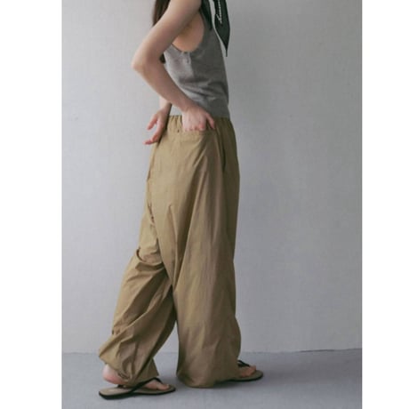 【anuke】Sheer Nylon Pants　※納期3月上旬～4月上旬