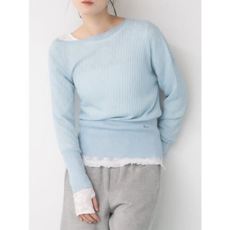 【Mewl】LACE LONG SLEEVE TOP